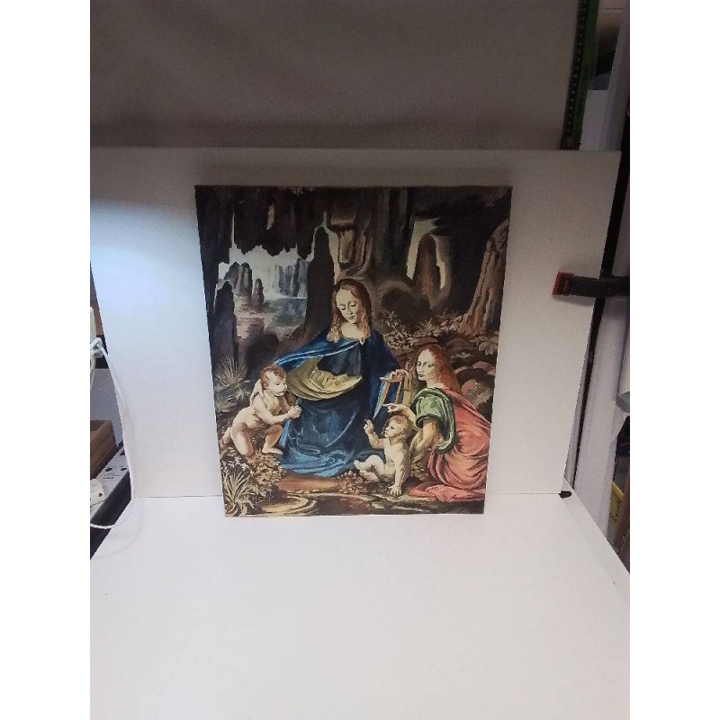 HUILE SUR TOILE RELIGIEUSE SIGNEE