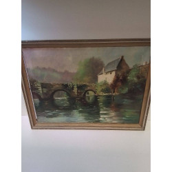 HUILE SUR TOILE VUE DE...