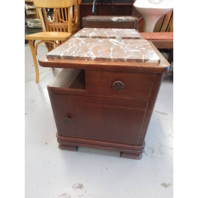 CHEVET ART DECO DESSUS MARBRE 