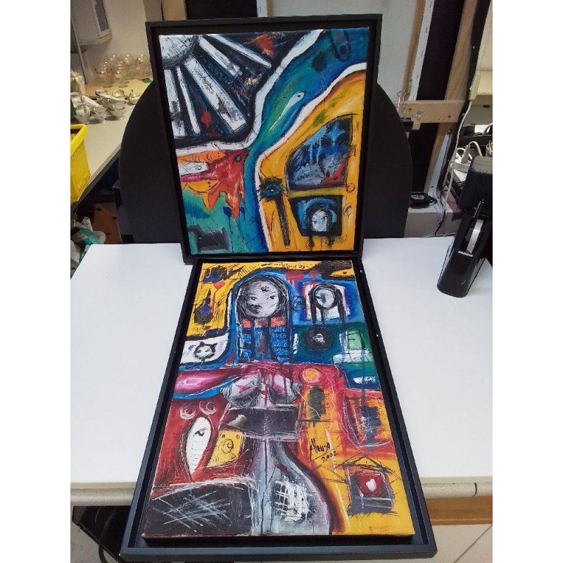 PEINTURE SIGNE ALONSO 