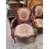 FAUTEUIL CABRIOLET TAPISSÉ 