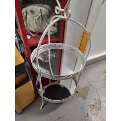 SUPPORT METAL BLANC MIROITE