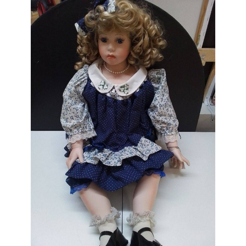 POUPEE PORCELAINE GILDE GRAND MODÈLE 