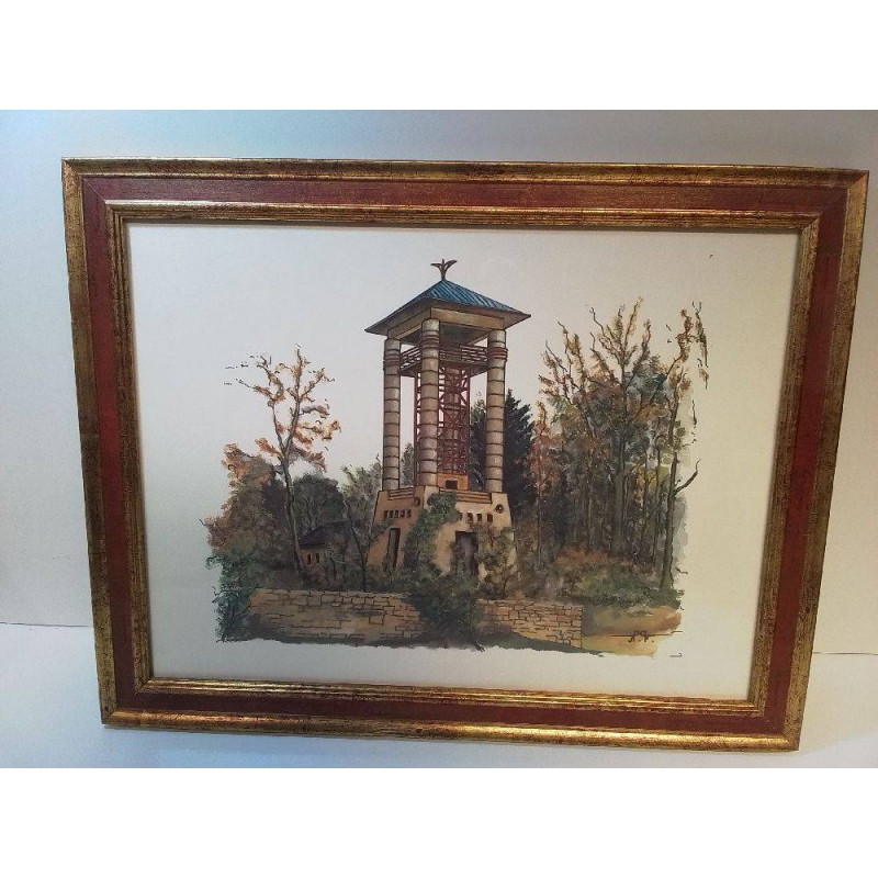 REPRODUCTION AQUARELLE MONT ST JEAN