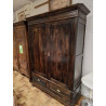 ARMOIRE ANCIENNE 2 PORTES 3 TIROIRS 