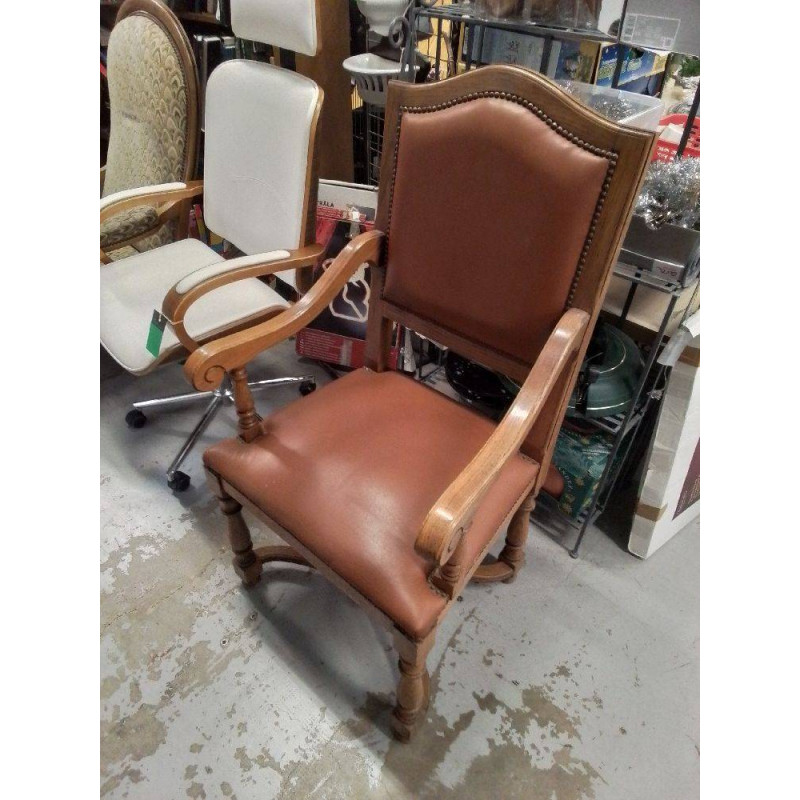 FAUTEUIL ANCIEN BOIS MASSIF 