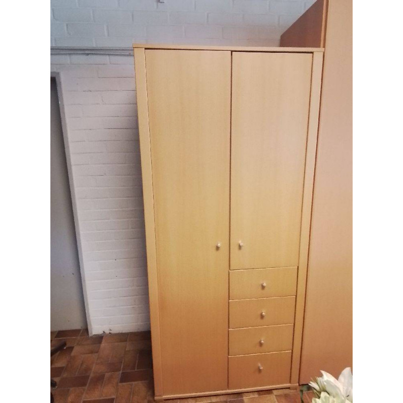 ARMOIRE PAIDI 2 PORTES 4 TIROIRS 