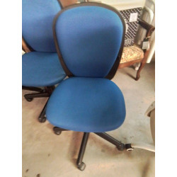 CHAISE DE BUREAU BLEUE
