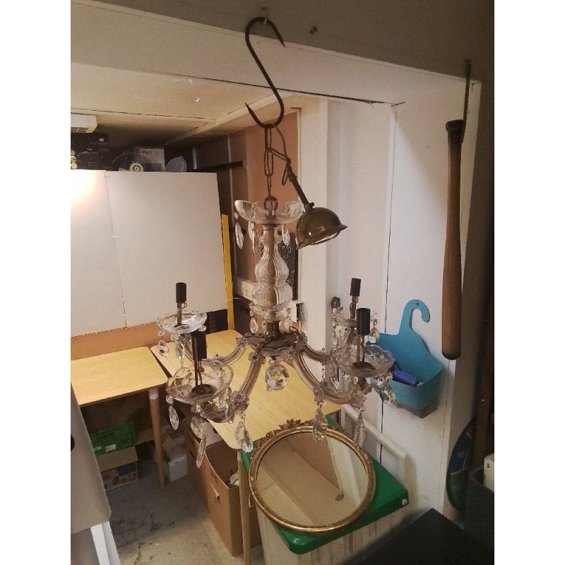 LUSTRE A PAMPILLES 5 BRANCHES