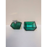 LOT DE 2 POTS CRISTAL VERT