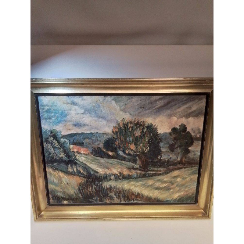 HUILE SUR PANNEAU SIGNE M.MAUER