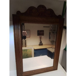 MIROIR BISEAUTÉ CADRE CHÊNE 