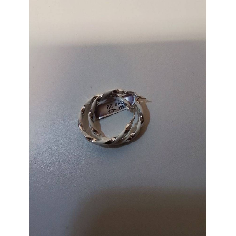 PAIRE DE BOUCLES D’OREILLE ARGENT