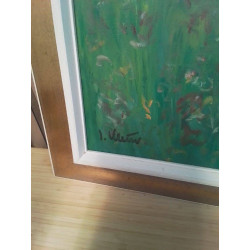 HUILE SUR TOILE DAME SIGNEE JOSY KLEIN