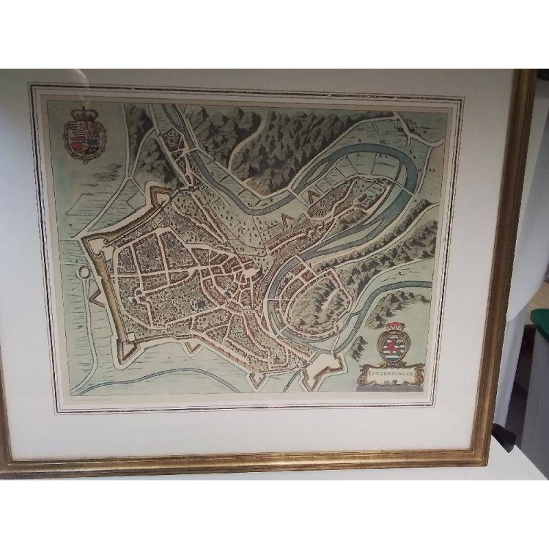 REPRODUCTION VUE DE LUXEMBOURG 1649