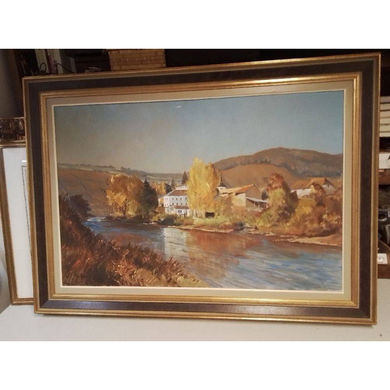 HUILE SUR TOILE LUXEMBOURG FERNAND SCHONS