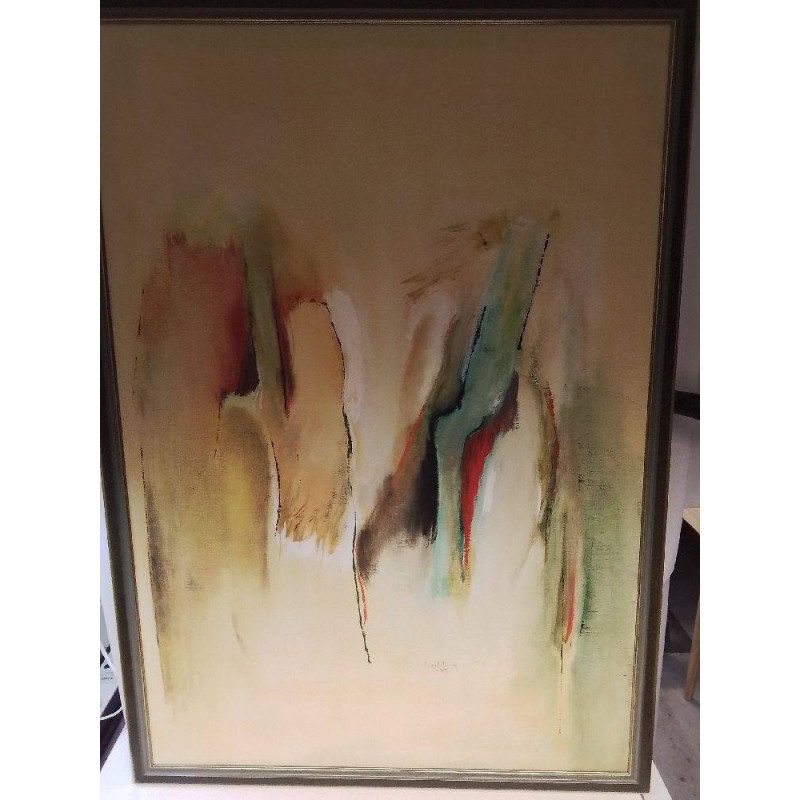 HUILE SUR TOILE ABSTRAITE MIND IN MOTION ERPELDING