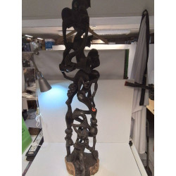 SCULPTURE AFRICAINE ÉBÈNE...