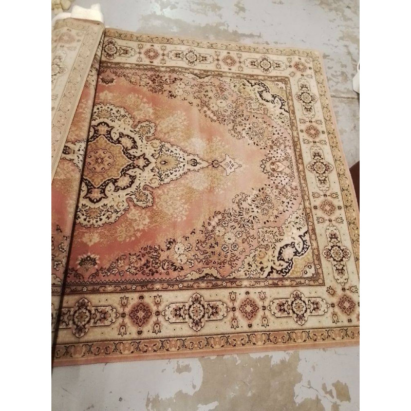 TAPIS TONS ROSES BEIGES 300X200