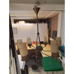 LUSTRE 6 FEUX VINTAGE