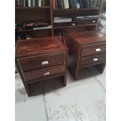 CHEVET 2 TIROIRS VINTAGE LA...