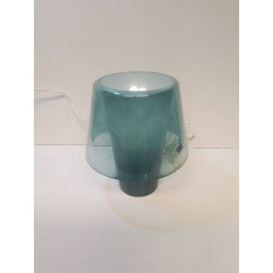 LAMPE A POSER  VERRE BLEU