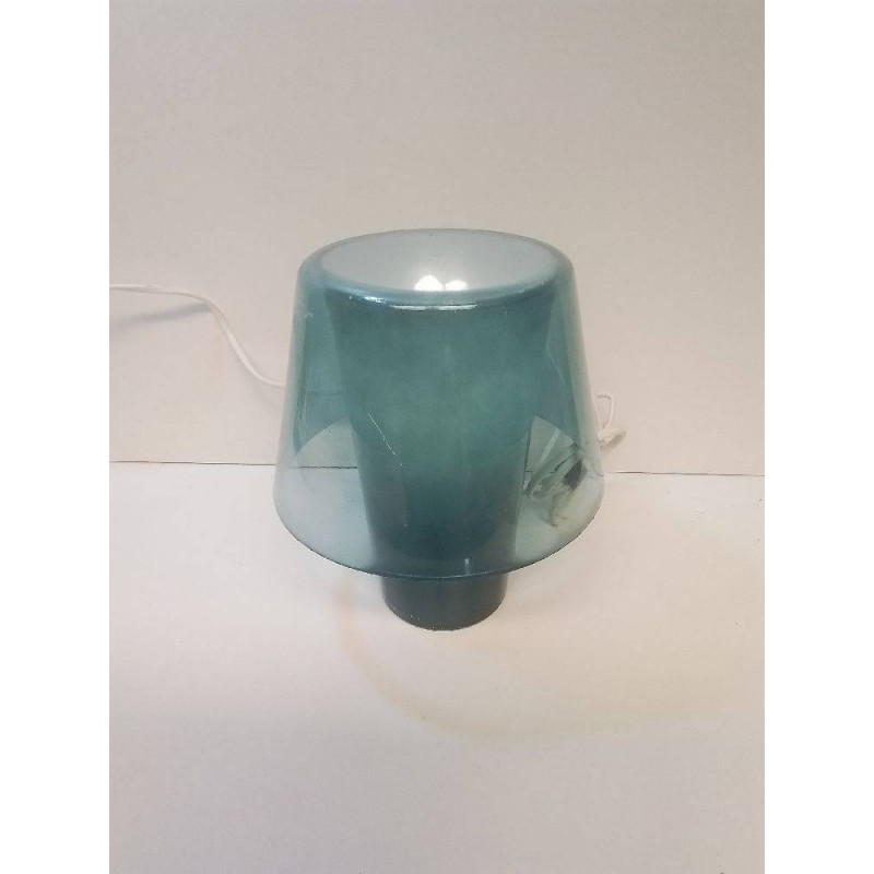 LAMPE A POSER  VERRE BLEU