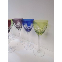 VERRE CRISTAL COLORÉ 