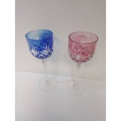 VERRE CRISTAL COLORÉ 