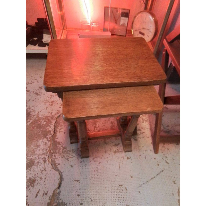 LOT DE 2 TABLES GIGOGNES CHÊNE 