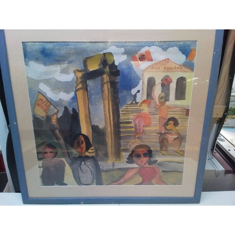 AQUARELLE LA ROSE AQUADEMIE