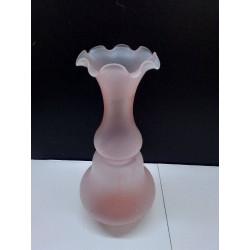 VASE VERRE ROSE 