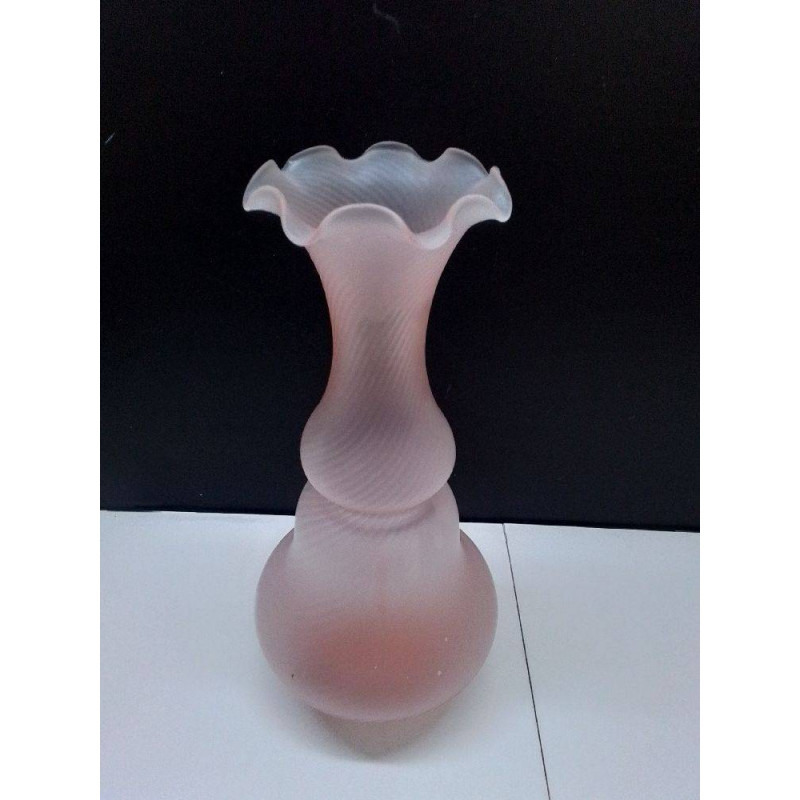 VASE VERRE ROSE 