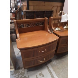 CHEVET MERISIER 2 TIROIRS 