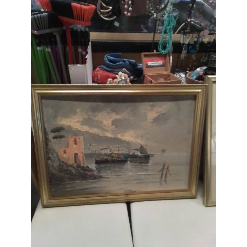 HUILE SUR TOILE MARINE 