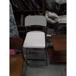 TABOURET MODERNE BLANC 