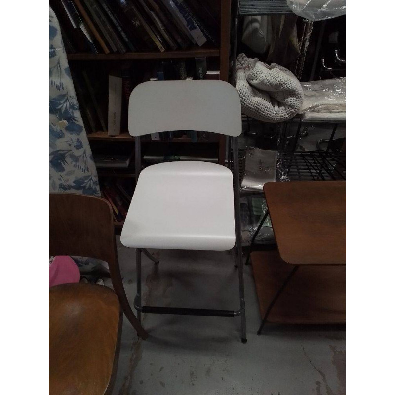 TABOURET MODERNE BLANC 