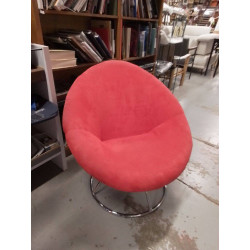 FAUTEUIL ROUGE PIVOTANT 