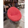 FAUTEUIL ROUGE PIVOTANT 