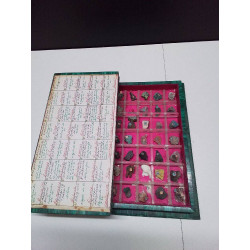 BOITE DE RANGEMENT EN MALACHITE + PIERRES 