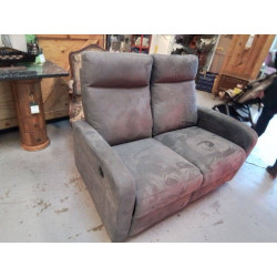 CANAPÉ MICROFIBRE GRIS...