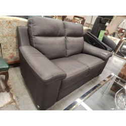 CANAPÉ CUIR BRUN CALIA 2...