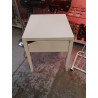 CHEVET MÉTAL BLANC 1 TIROIR 