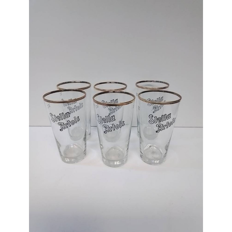 LOT DE 6 VERRES STELLA ARTOIS