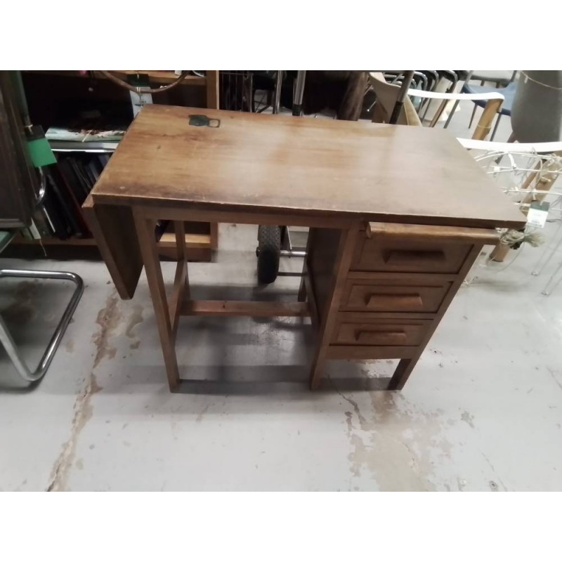 BUREAU ENFANT ANCIEN 3 TIROIRS 