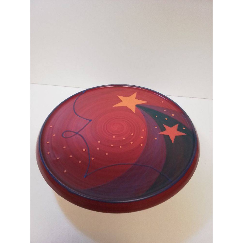 PLAT CÉRAMIQUE ETOILES 