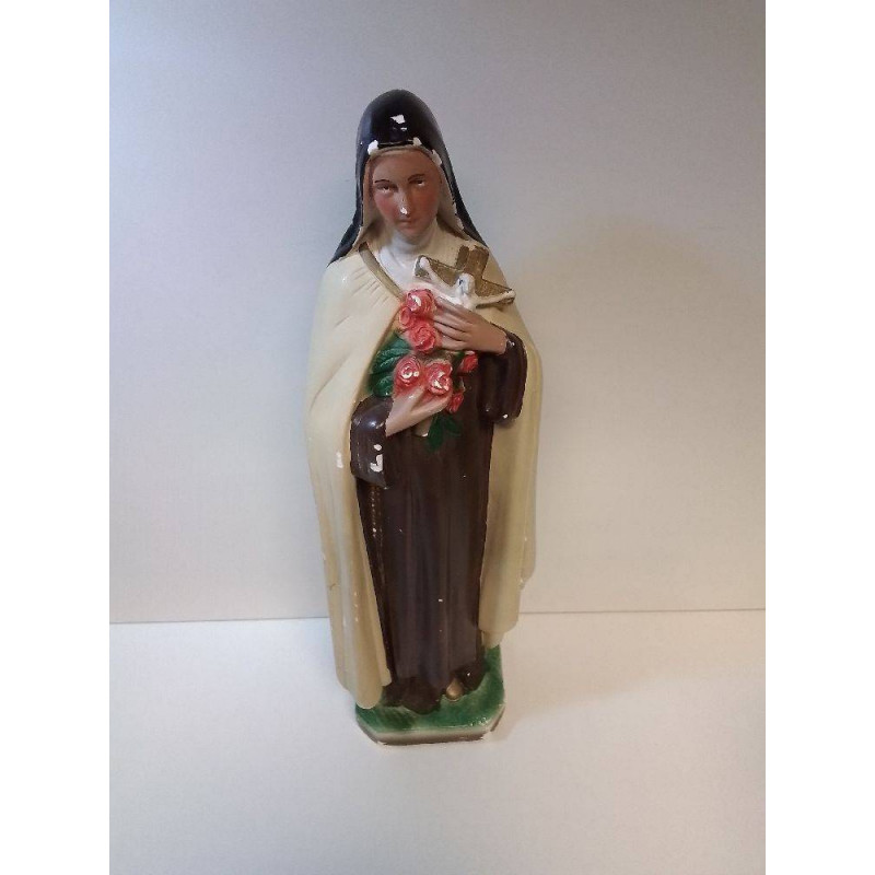 VIERGE PLATRE POLYCHROME