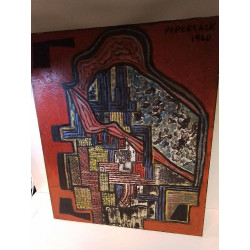 TOILE ABSTRAIT ECHAFAUDE...