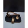 SAC A MAIN NOIR ET DORÉ 
