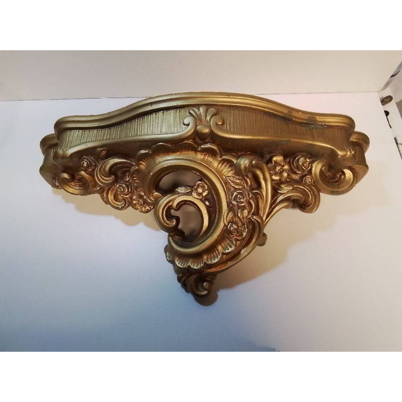 CONSOLE MURALE DORÉE STYLE LOUIS XV